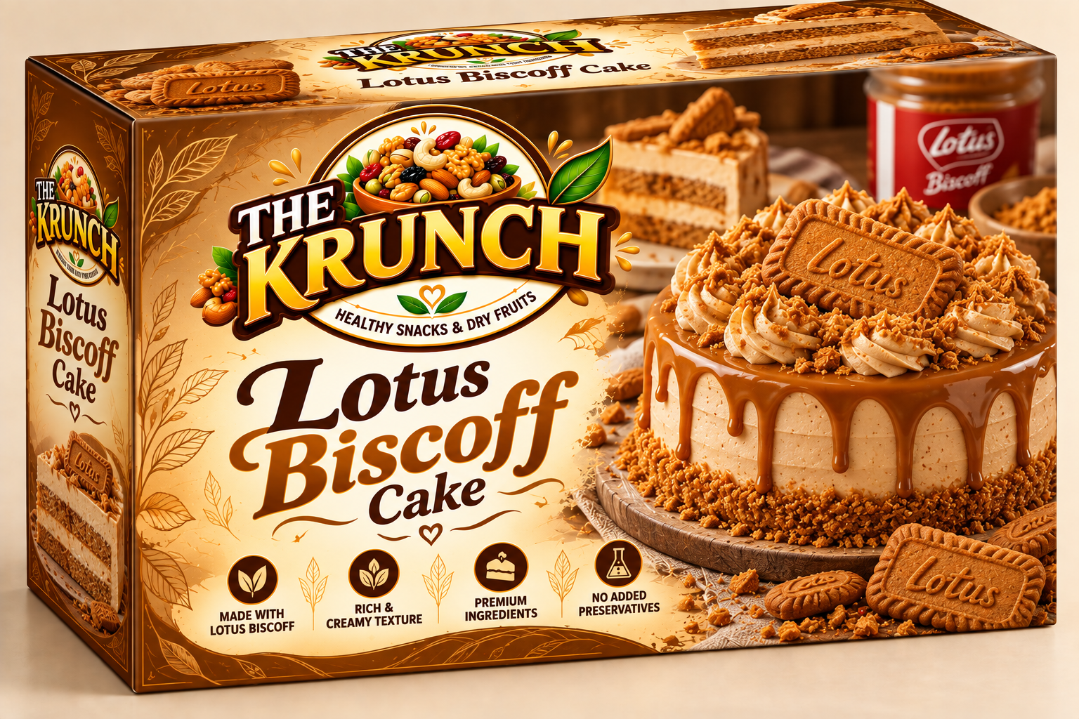 Lotus Biscoff Cake